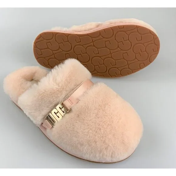 NIB UGG Woman Dalla UGG Metal Graphic Slippers Size US5 - Picture 2 of 11